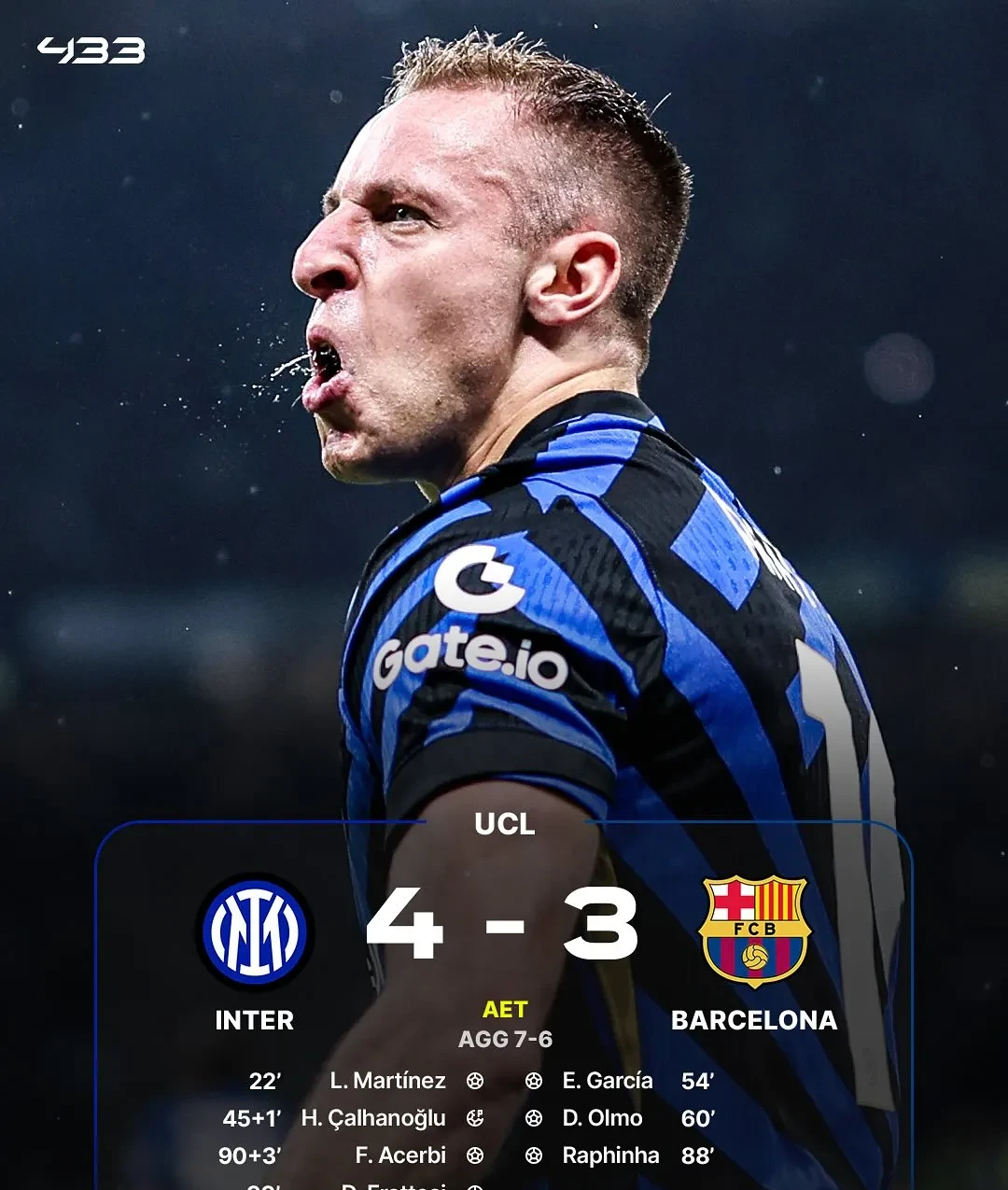 国际米兰发挥不佳，客场惨遭绝杀